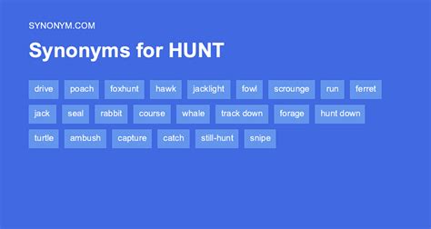 another word for hunting.